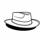 wide-brimmed park ranger's hat image